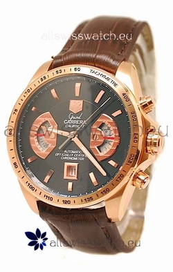 Tag Heuer Grand Carrera Gold in Black Dial