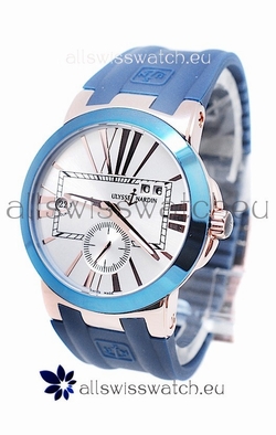Ulysse Nardin Executive Dual Time in Smooth Blue Bezel