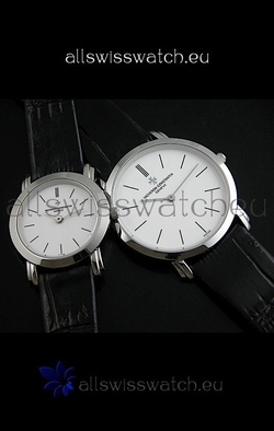 Vacheron Constantin Classical Couple Steel in Leather Strap