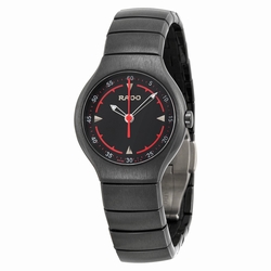 Rado R27678152 TRUE Ladies Quartz Platinium Black-tone Ceramic