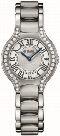 Ebel 1216069 Beluga Ladies Quartz Stainless Steel Set with Diamond