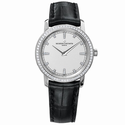 Vacheron Constantin 25558/000G-9405 Ladies Quartz 18kt White Gold