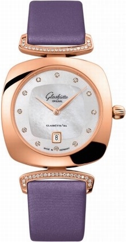 Glashutte 1-03-01-08-05-02 Ladies Quartz 18kt Rose Gold