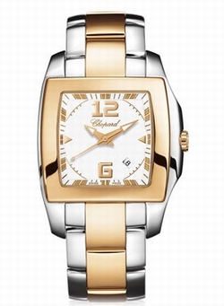 Chopard 118473-9001 Two O Ten Ladies Quartz 18kt Rose Gold and Stainless Steel