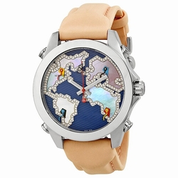 Jacob Co. JCM124 Five Time Zone Unisex Quartz Stainless Steel