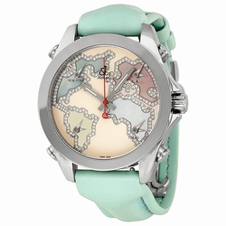 Jacob Co. JCM125 Five Time Zone Unisex Quartz Stainless Steel