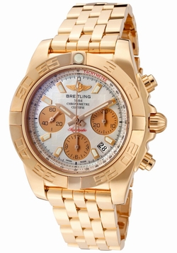 Breitling HB014012-A722 Mens Automatic 18k rose gold