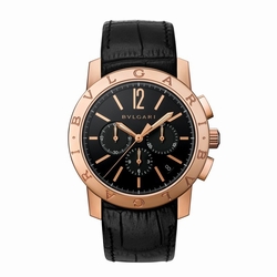 Bvlgari 102044 Mens Automatic 18 Carat Pink Gold