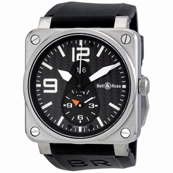 Bell & Ross BR03-51 GMT Aviation Mens Automatic Satin Brushed Titanium