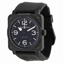 Bell & Ross BR0392-BL-CE Aviation Mens Automatic Black Ceramic