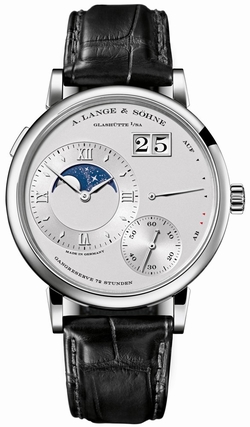 A. Lange & Sohne 139.025 Grand Lange 1 Moonphase Mens Hand Wind Platinum