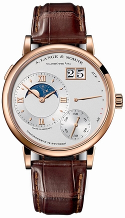 A. Lange & Sohne 139.032 Grand Lange 1 Moonphase Mens Hand Wind 18 Carat Rose Gold