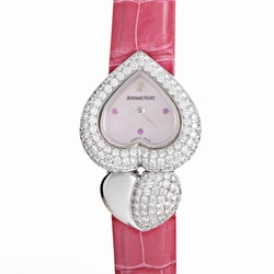 Audemars Piguet 67428BC.ZZ.A068LZ.01 Ladies Quartz 18K White Gold Case Set with Diamonds