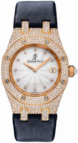 Audemars Piguet 67605OR.ZZ.D009SU.01 Royal Oak Ladies Quartz 18kt Rose Gold