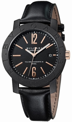 Bvlgari 102248 Mens Automatic Carbon Fiber