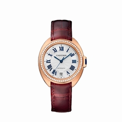 Cartier WJCL0013 Ladies Automatic 18 Carat Pink Gold Set with Diamonds