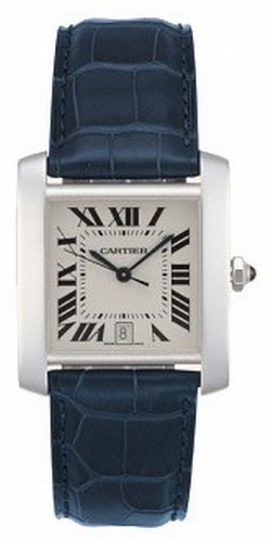 Cartier W5001156 Tank Mens Automatic 18kt White Gold