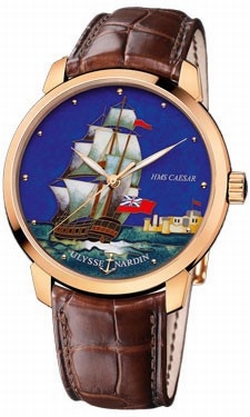 Ulysse Nardin 8156-111-2-CAESAR San Marco Mens Automatic 18 kt. Rose Gold