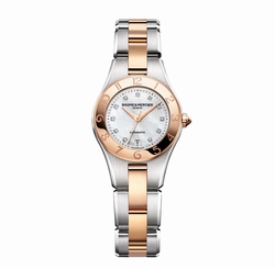 Baume et Mercier 10114 Linea Ladies Automatic Stainless Steel and 18kt Rose Gold