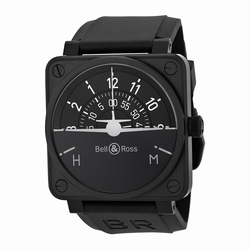 Bell & Ross BR0192-TURNCOOR Aviation Mens Automatic Matte Black PVD Stainless Steel