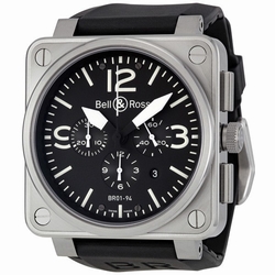 Bell & Ross BR0194-BL-ST Aviation Mens Automatic Stainless Steel