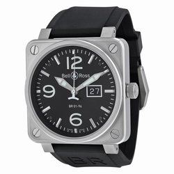 Bell & Ross BR0196-BL-ST Aviation Mens Automatic Stainless Steel