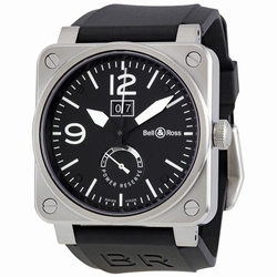 Bell & Ross BR0390-BL-ST Aviation Mens Automatic Stainless Steel