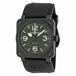 Bell & Ross BR0392-TYPE-MIL Aviation Mens Automatic Stainless Steel