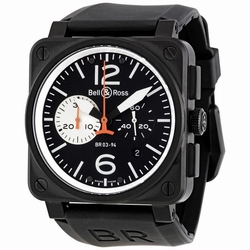 Bell & Ross BR0394-BW Aviation Mens Automatic Black PVD Steel with Matte Black Finish