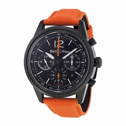 Bell & Ross BR126-BLKBIRD Vintage Mens Hand Wind Black PVD Stainless Steel