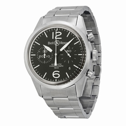 Bell & Ross BR126-ORIG-BLK-SS Vintage Mens Automatic Stainless Steel