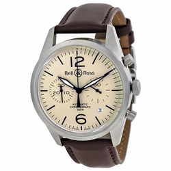 Bell & Ross BRV126-BEI-ST-SCA Vintage Mens Automatic Stainless Steel