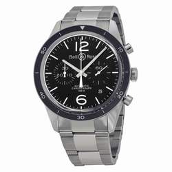 Bell & Ross BRV126-BL-BE/SST Vintage Mens Automatic Stainless Steel