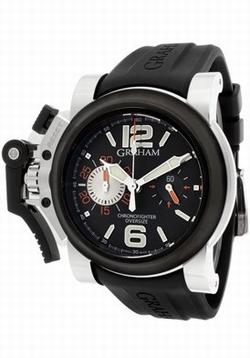 Graham 2OVBV.B07A.K10 Chronofighter Mens Automatic Stainless Steel and Black PVD