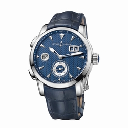 Ulysse Nardin 3343-126LE/93 Dual Time Mens Automatic Stainless Steel
