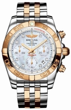 Breitling CB014012-A723TT Chronomat Mens Automatic Stainless Steel and 18kt Rose Gold