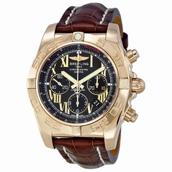 Breitling HB011012-B957BKCT Chronomat Mens Automatic 18kt Rose Gold