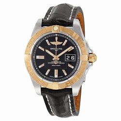 Breitling C49350L2-BA09BKCD Galactic Mens Automatic Stainless Steel and 18kt Rose Gold