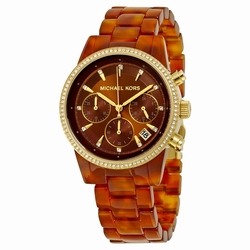 Michael Kors MK6279 Ritz Ladies Quartz Tortoise Acetate