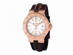 Bvlgari 101657 Mens Automatic 18 Carat Pink Gold