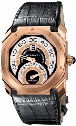Bvlgari 101832 Mens Automatic 18 Carat Pink Gold