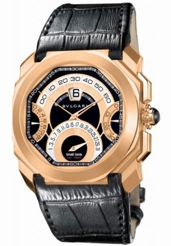Bvlgari 101837 Mens Automatic 18 Carat Pink Gold
