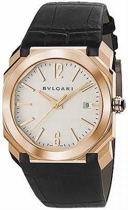Bvlgari 102119 Mens Automatic 18 Carat Pink Gold