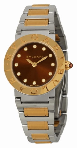 Bvlgari BBL26C11SPG-12 Ladies Quartz Stainless Steel and 18kt Rose Gold