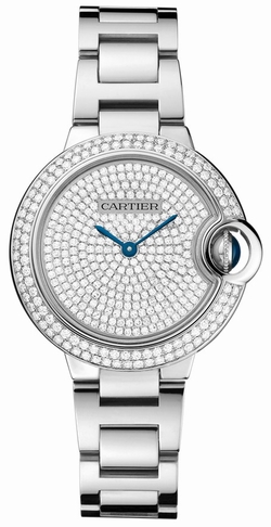 Cartier WE902048 Ballon Bleu de Cartier Ladies Hand Wind 18kt Rhodiumized White Gold