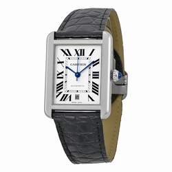Cartier W5200027 Tank Mens Automatic Stainless Steel