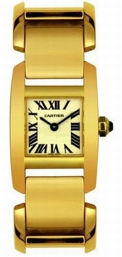 Cartier W650067H Tank Ladies Quartz 18k Yellow Gold