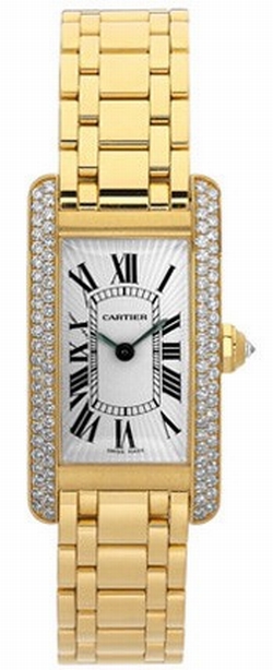Cartier WB7071K2 Tank Ladies Quartz 18kt Yellow Gold