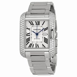 Cartier WT100009 Tank Ladies Automatic 18kt White Gold