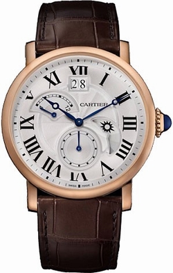 Cartier W1556240 Mens Automatic 18 Carat Pink Gold